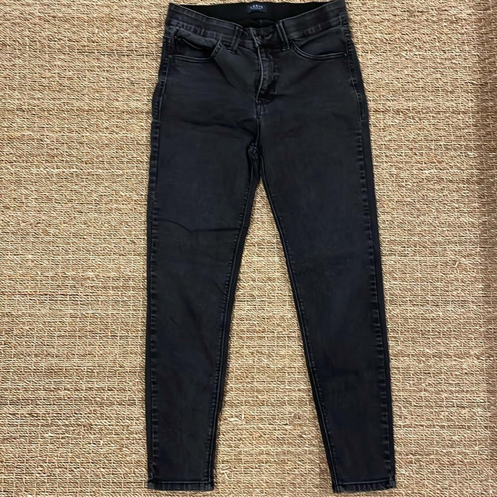 Curve appeal - elastic band black ‘washed out’ skinny jeans